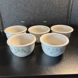 Vtg Corelle Coordinates Stoneware Calloway Ivy Ramekin/Custard Bowl 7oz Set of 5